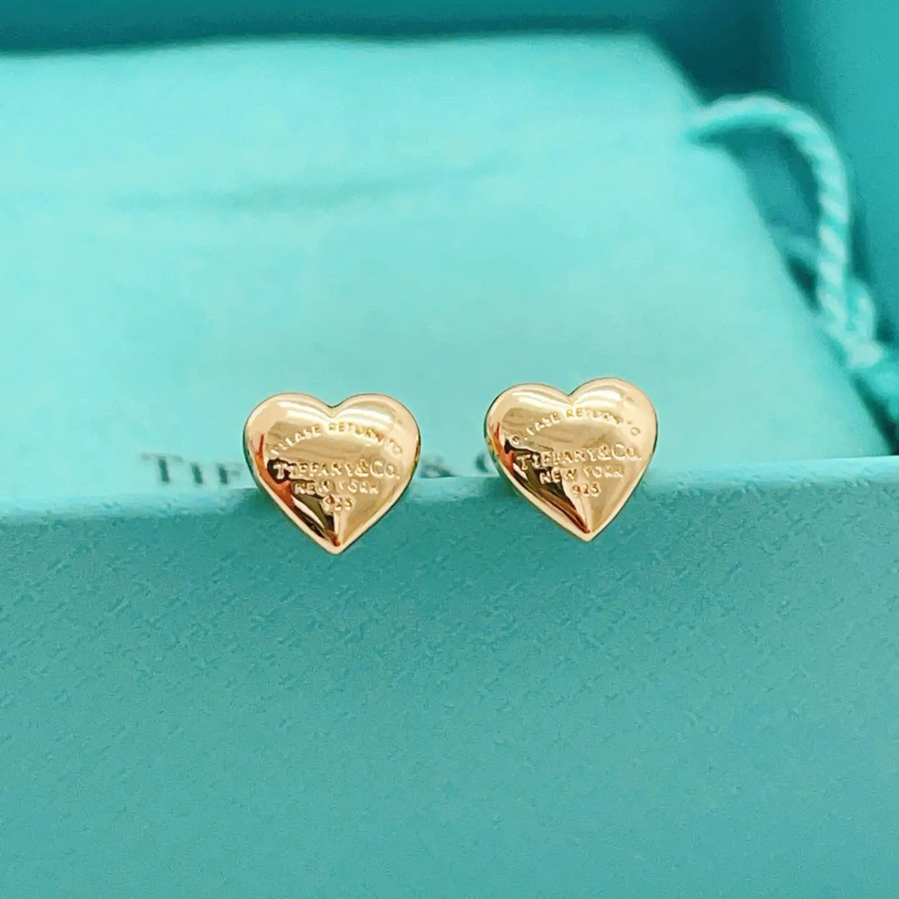 Tiffany & Co. Gold Heart Earrings